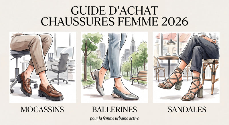Quelles chaussures femme choisir en 2026 ? Le guide complet mocassins, ballerines & sandales