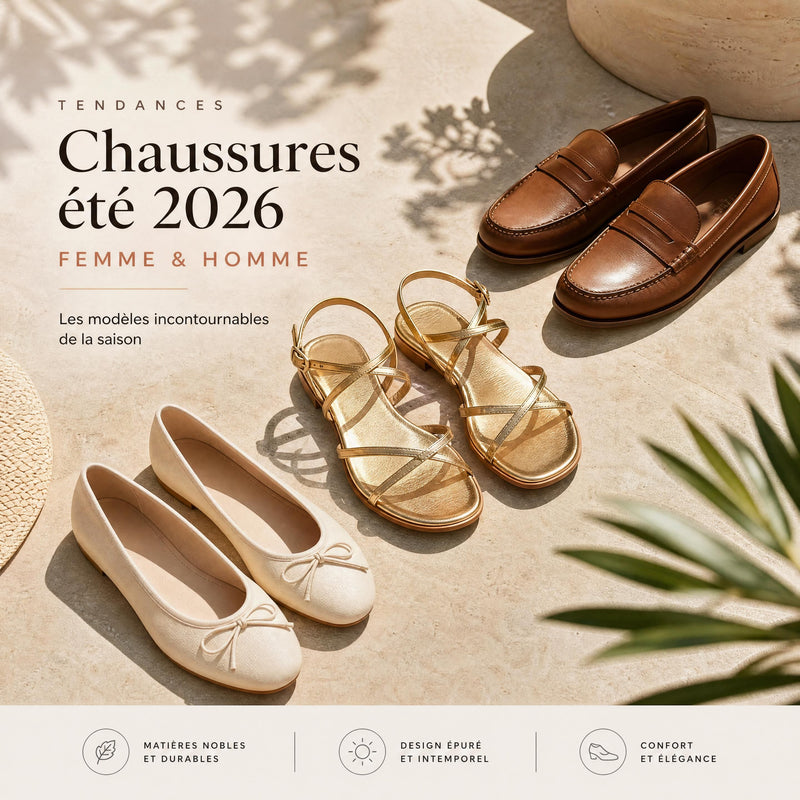 Chaussures été 2026 : les tendances femme et homme à adopter avec style