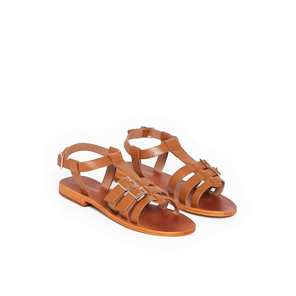SANDALE PLUMETTE CAMEL - André