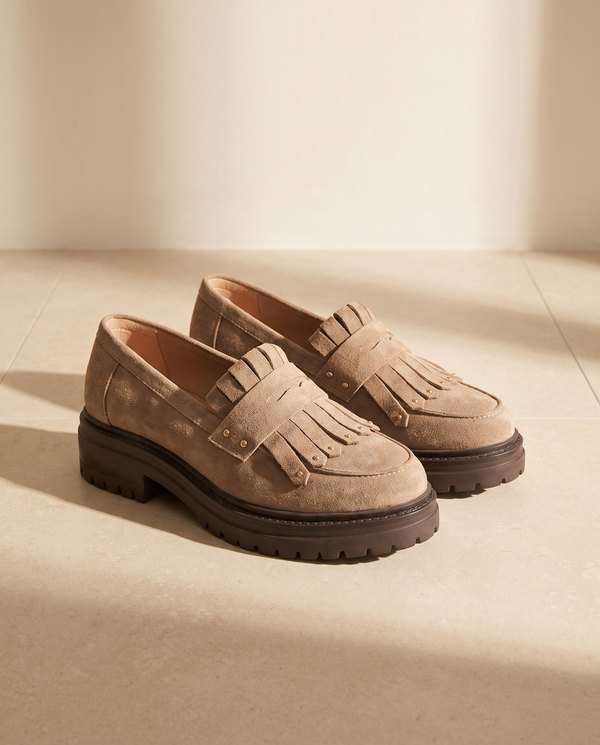 ZELDA TAUPE - MOCASSIN