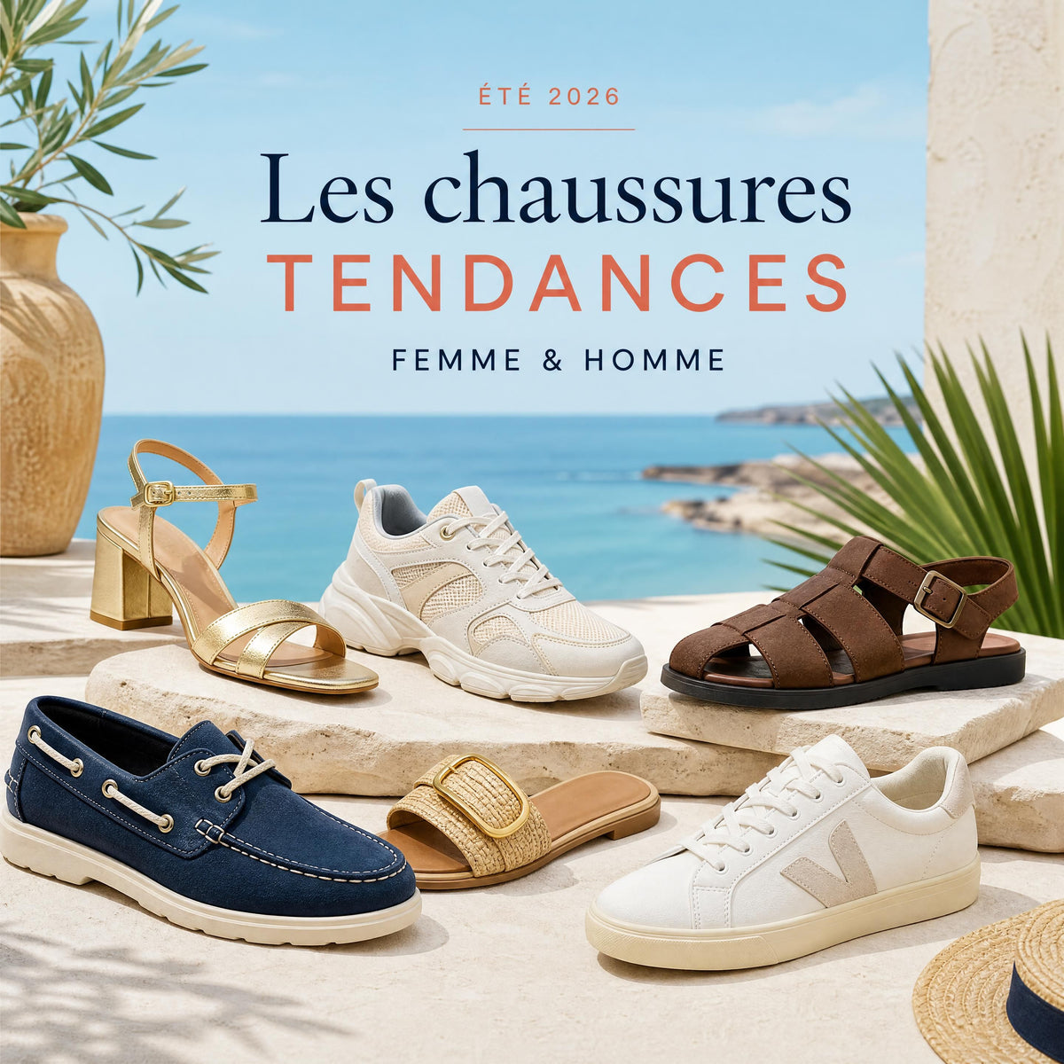 Chaussures femme et homme : les tendances incontournables de l'été 2026