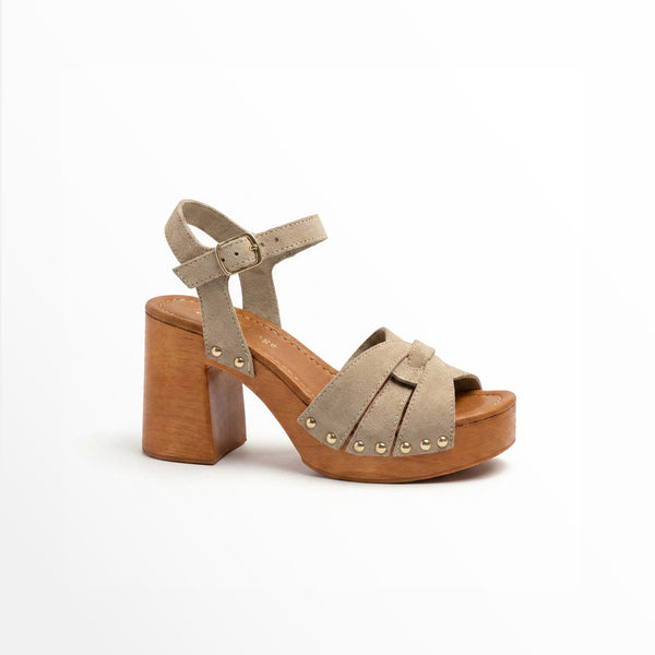 ABRA SUEDE SABLE - SABOT