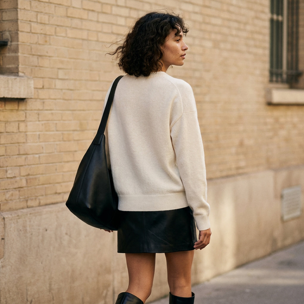 ADALINE - 100% LAINE - BLANC - TU - PULL