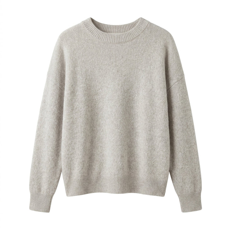 ADALINE - 100% LAINE - GRIS CLAIR - TU - PULL