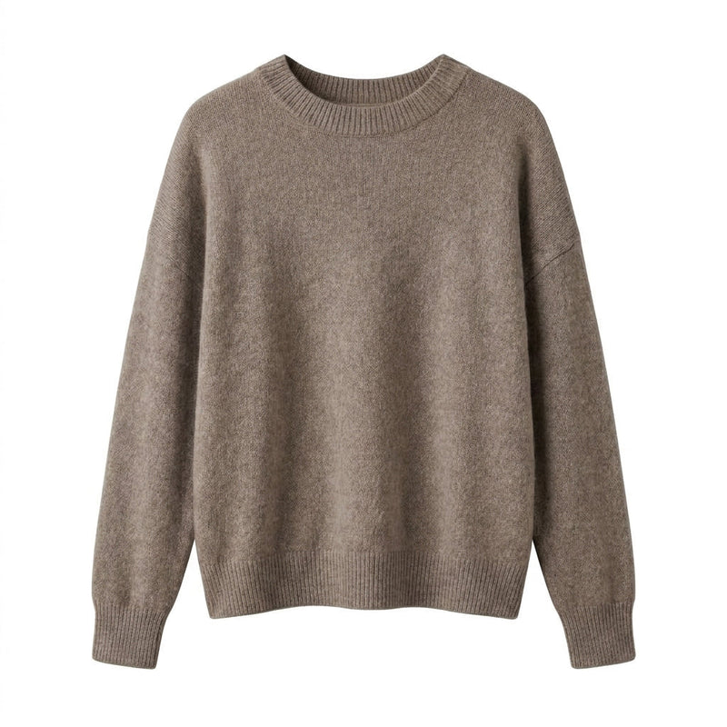 ADALINE - 100% LAINE - TAUPE - TU - PULL