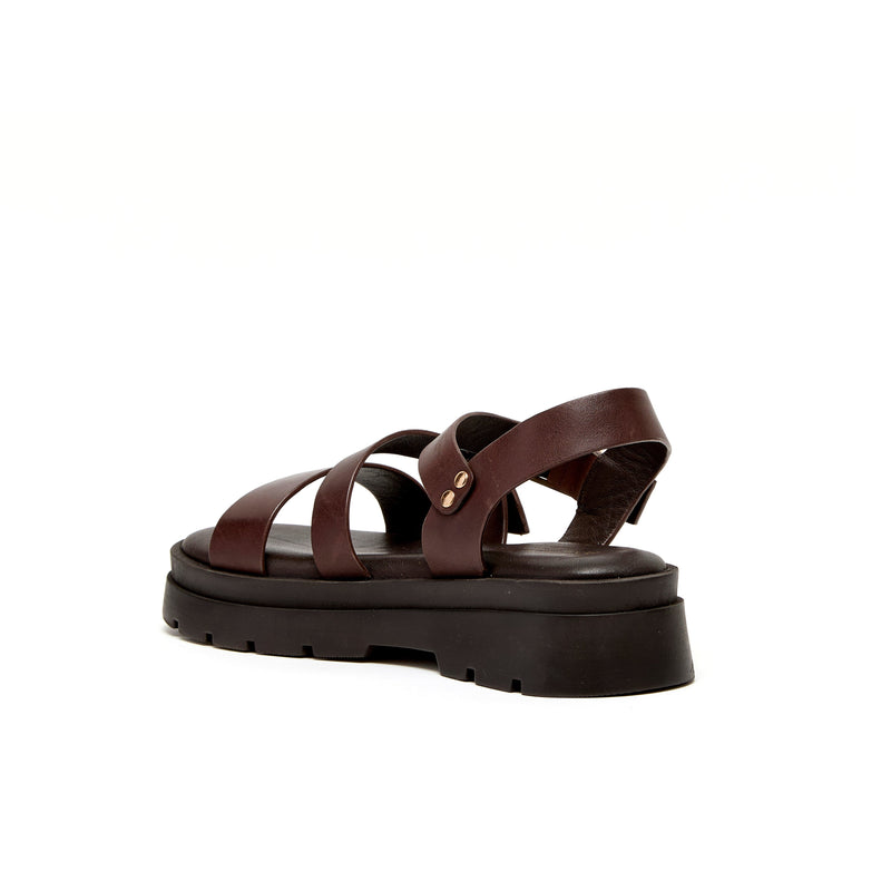 ADONIANE MARRON CHOCOLAT - SANDALE