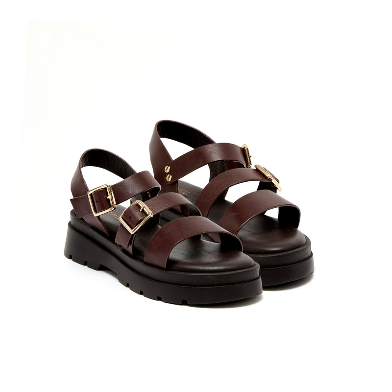 ADONIANE MARRON CHOCOLAT - SANDALE