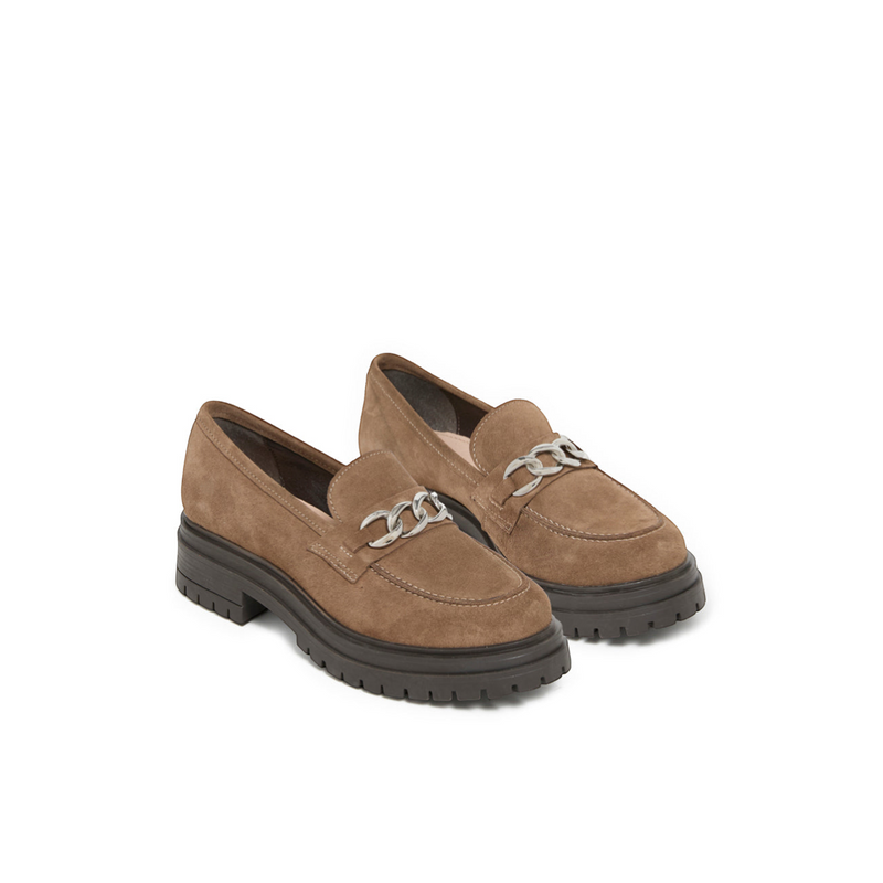 ANTONISA TAUPE SUEDE - MOCASSIN