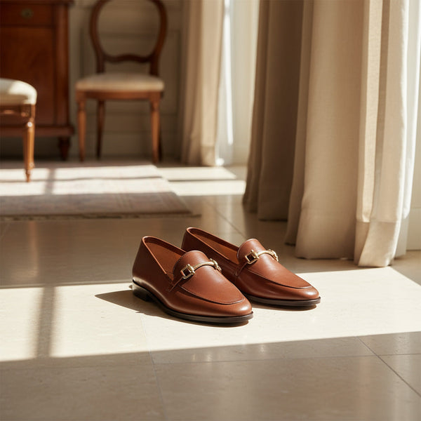 AURORELLE COGNAC - MOCASSIN