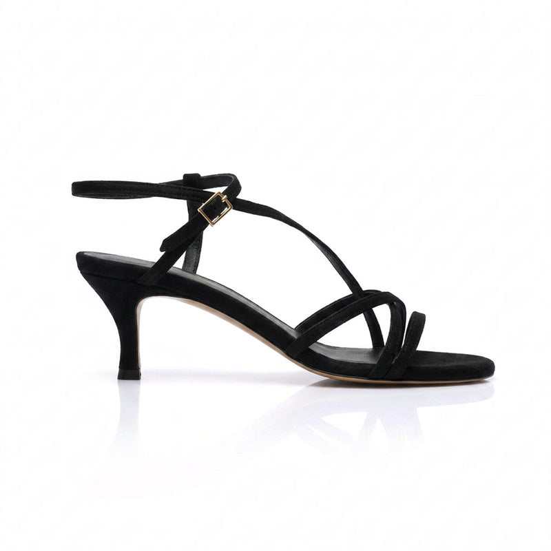 BIANCA NOIR SUEDE - SANDALE