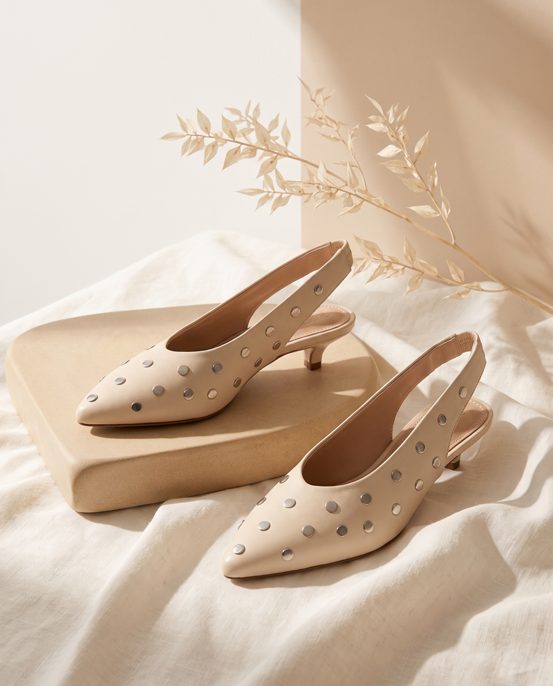 CALYNEA ECRU - SLINGBACK