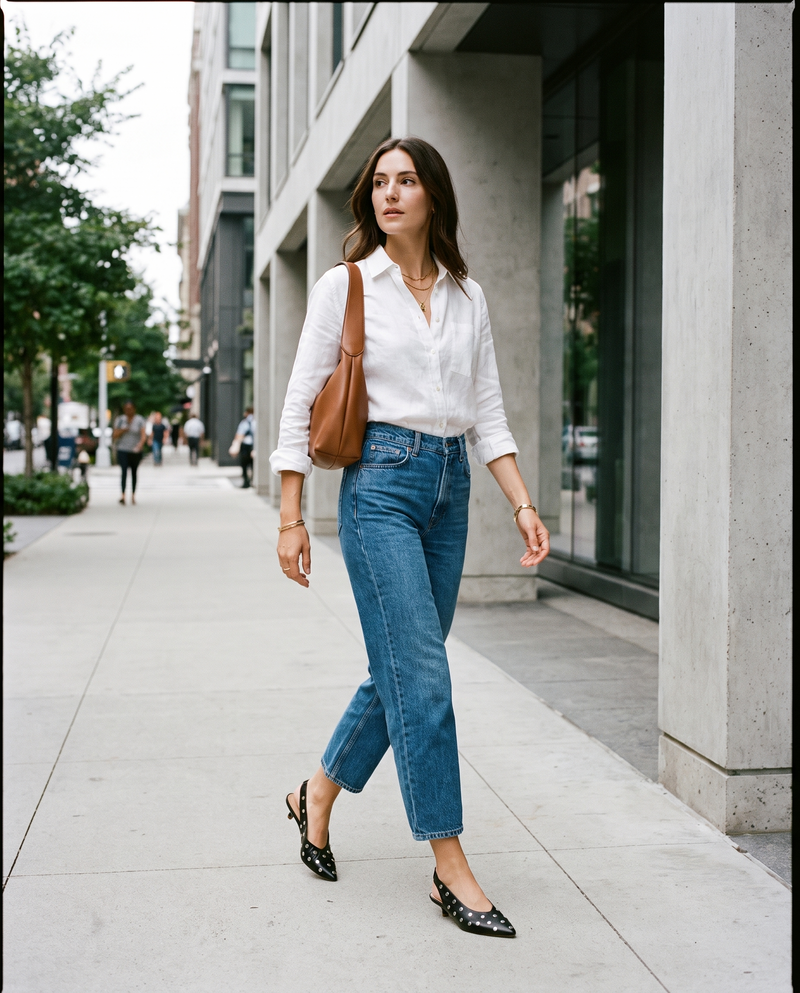 CALYNEA NOIR - SLINGBACK