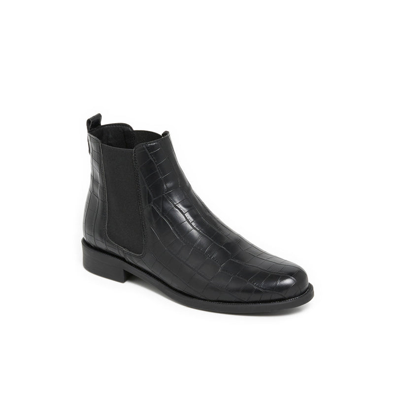 CARAMEL NOIR CROCO - BOOTS