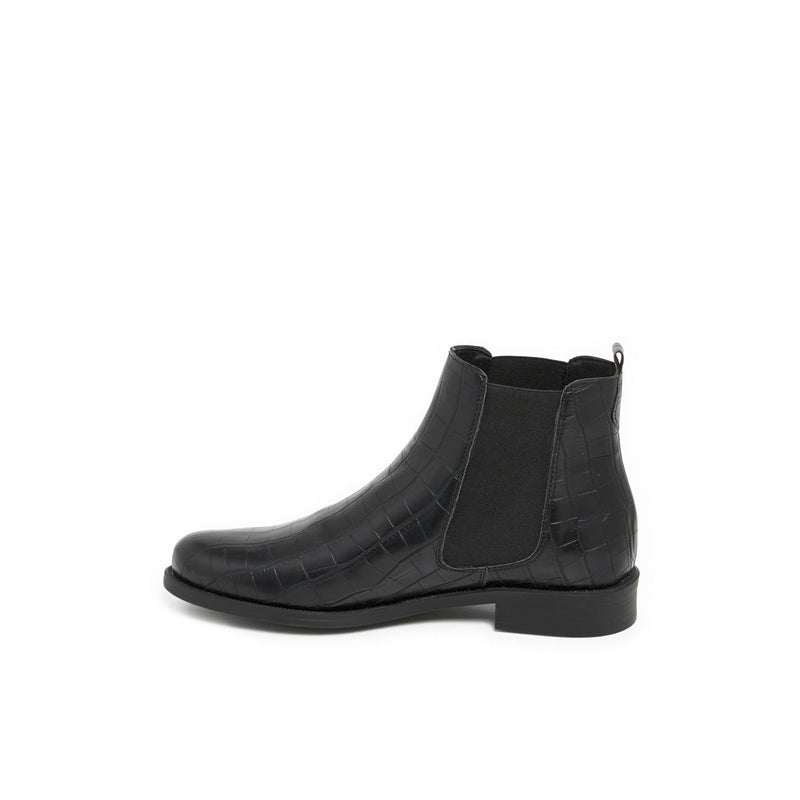 CARAMEL NOIR CROCO - BOOTS