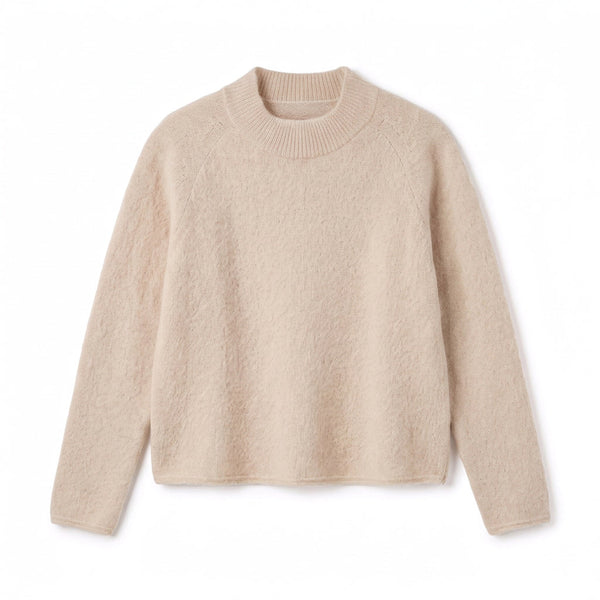 CASILDA - MELANGE LAINE ET ALPAGA - BEIGE - TU - PULL