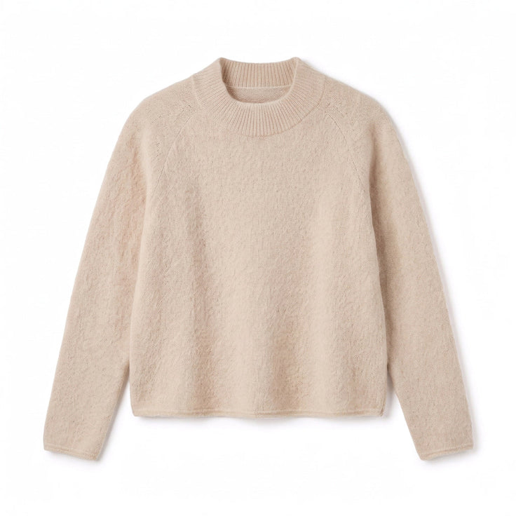 CASILDA - MELANGE LAINE ET ALPAGA - BEIGE - TU - PULL