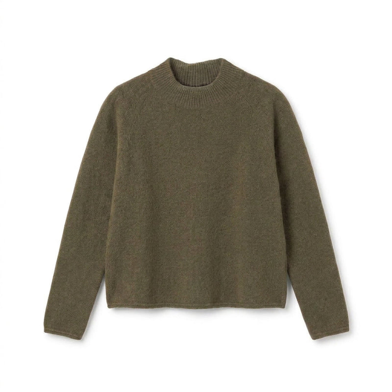 CASILDA - MELANGE LAINE ET ALPAGA - KAKI - TU - PULL
