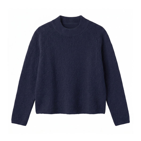 CASILDA - MELANGE LAINE ET ALPAGA - MARINE - TU - PULL