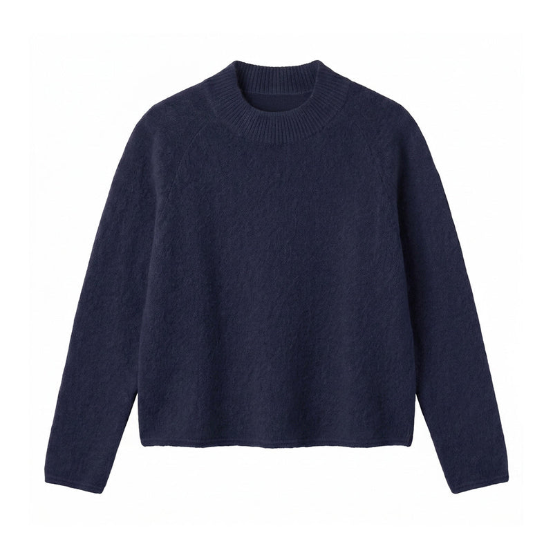 CASILDA - MELANGE LAINE ET ALPAGA - MARINE - TU - PULL