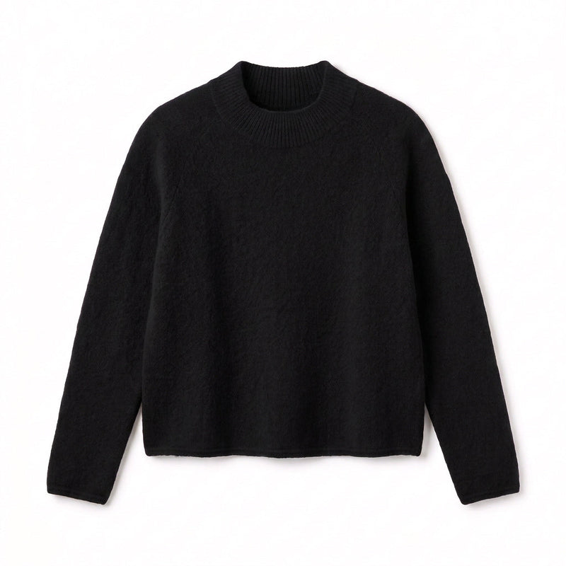 CASILDA - MELANGE LAINE ET ALPAGA - NOIR - TU - PULL