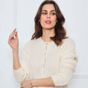CARDIGAN COL ROND AVELINE BLANC - André