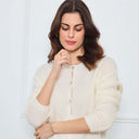 CARDIGAN COL ROND AVELINE BLANC - André