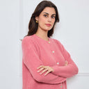 CARDIGAN COL ROND AVELINE ROSE - André