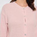 CARDIGAN COL ROND AVELINE ROSE CLAIR - André