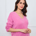 PULL COL V OPALINE HYACINTHE - André