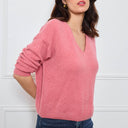 PULL COL V OPALINE ROSE - André