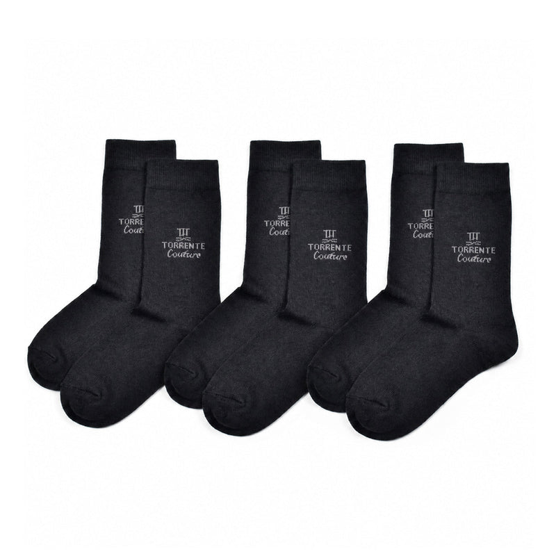 Set de 3 chaussettes Couture - Gris foncé