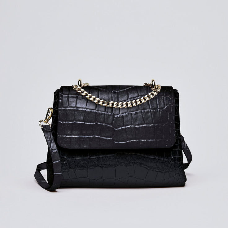 CREMIEUX NOIR CROCO - SAC