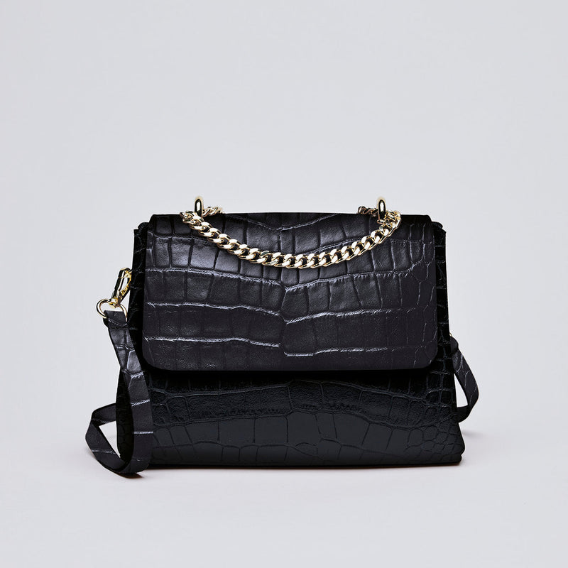 CREMIEUX NOIR CROCO - SAC