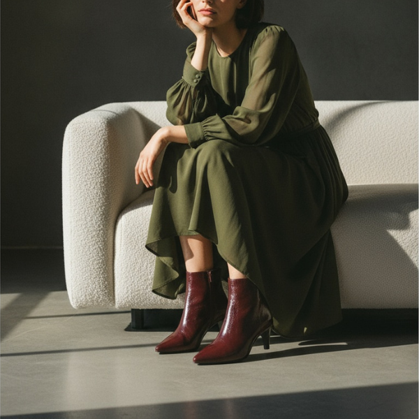 CYPRIANE BORDEAUX - BOOTS