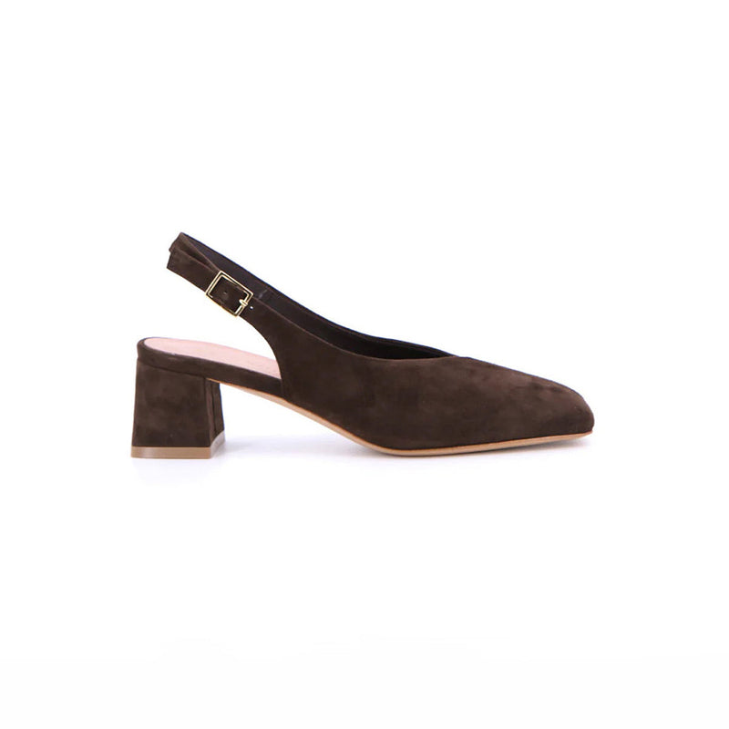 DORLA MARRON SUEDE - SLINGBACK