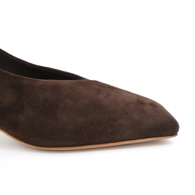 DORLA MARRON SUEDE - SLINGBACK