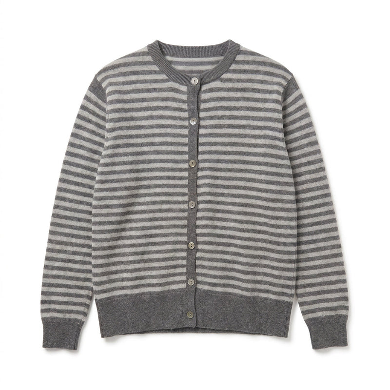 DOROTHEE - MELANGE LAINE ET CACHEMIRE - ANTHRACITE / GRIS CLAIR - TU - GILET