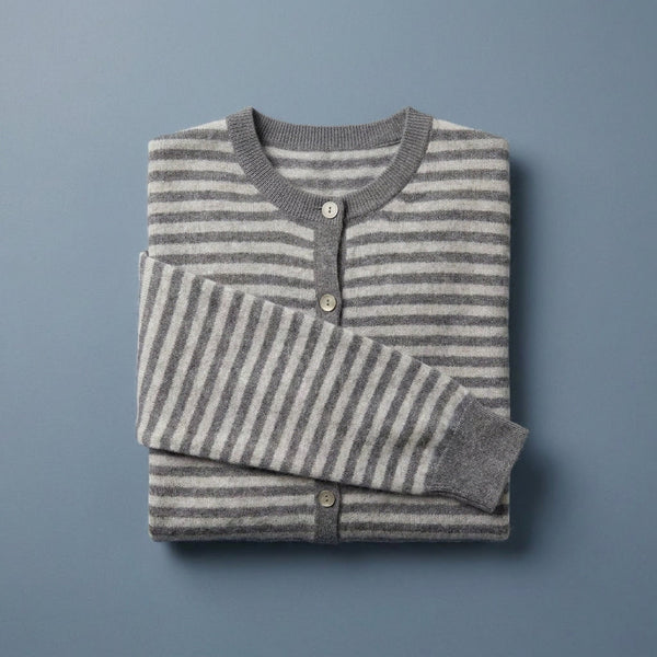 DOROTHEE - MELANGE LAINE ET CACHEMIRE - ANTHRACITE / GRIS CLAIR - TU - GILET