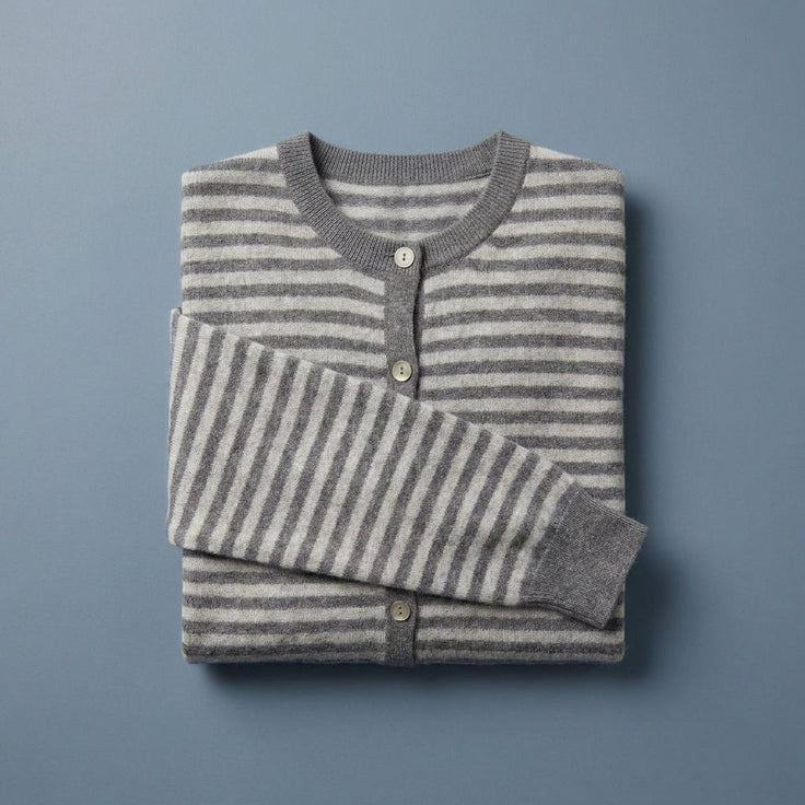 DOROTHEE - MELANGE LAINE ET CACHEMIRE - ANTHRACITE / GRIS CLAIR - TU - GILET