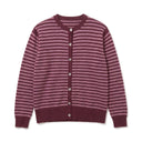 DOROTHEE - MELANGE LAINE ET CACHEMIRE - BORDEAUX / ROSE - TU - GILET