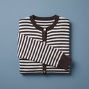 DOROTHEE - MELANGE LAINE ET CACHEMIRE - CHOCOLAT / BLEU CIEL - TU - GILET