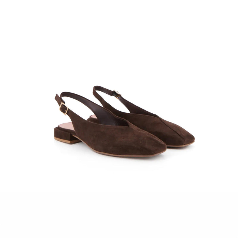 EDA MARRON SUEDE - SLINGBACK