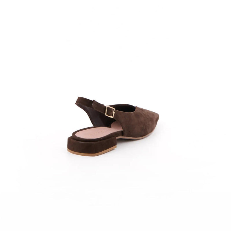 EDA MARRON SUEDE - SLINGBACK