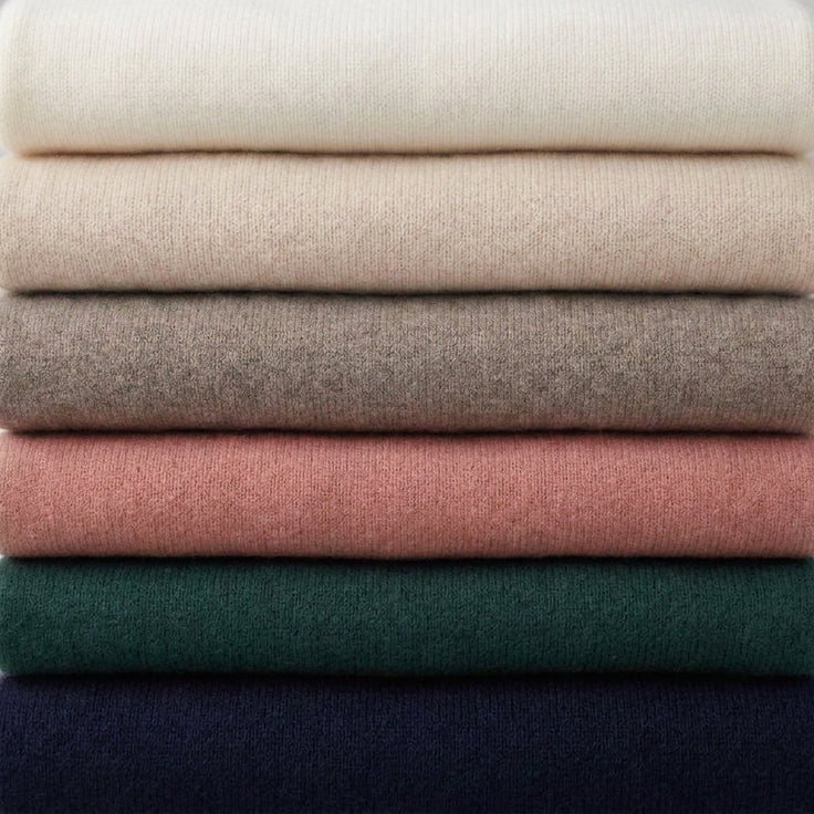 ELOIA - MELANGE ALPAGA ET LAINE - VERT BOUTEILLE - TU - PULL