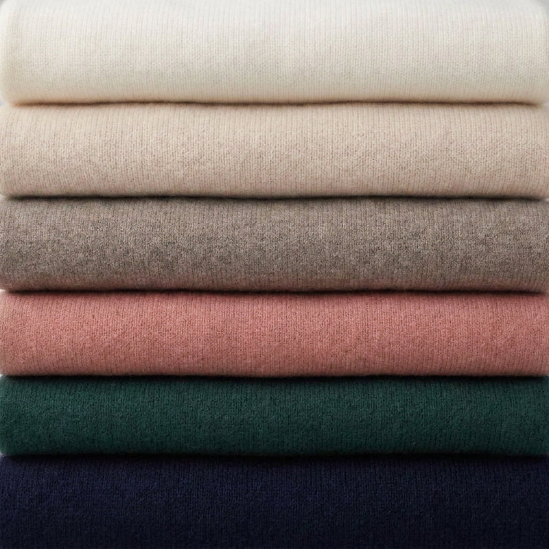 ELOIA - MELANGE ALPAGA ET LAINE - VERT BOUTEILLE - TU - PULL