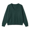 ELOIA - MELANGE ALPAGA ET LAINE - VERT BOUTEILLE - TU - PULL