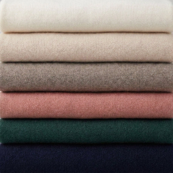 ELOIA - MELANGE ALPAGA ET LAINE - VIEUX ROSE - TU - PULL
