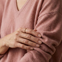 ELOIA - MELANGE ALPAGA ET LAINE - VIEUX ROSE - TU - PULL