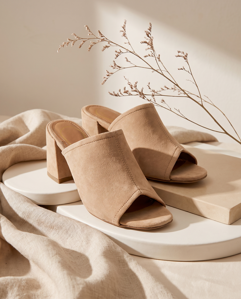 ELYORA SABLE SUEDE - MULE