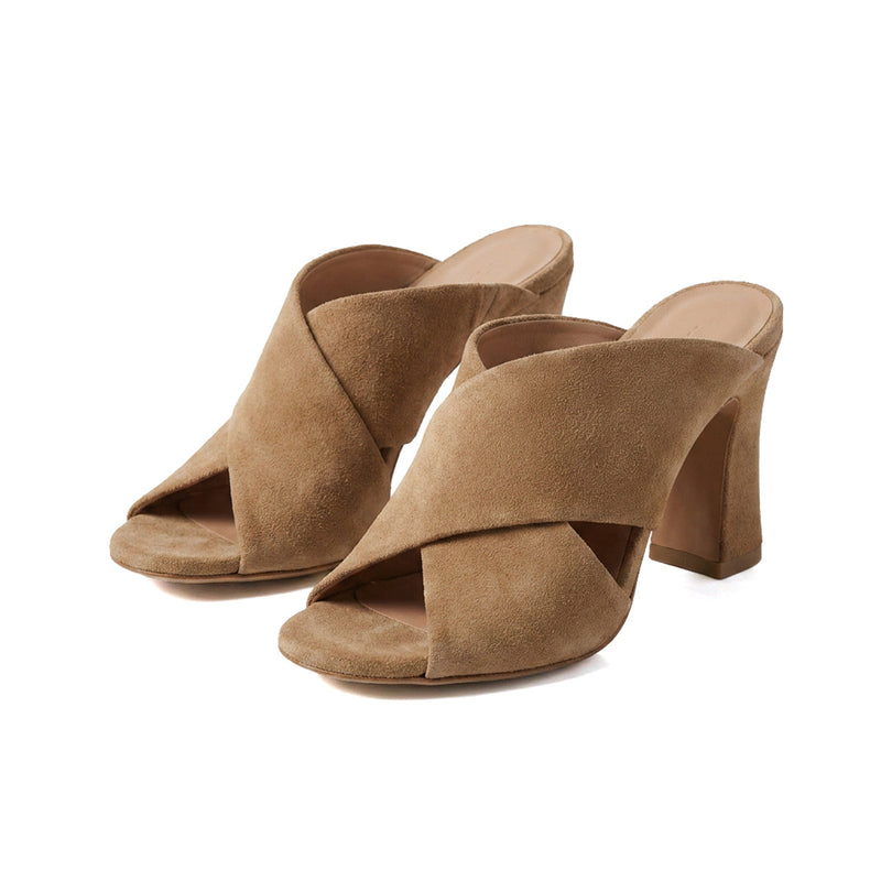 ESTANA BEIGE SUEDE - ESCARPIN